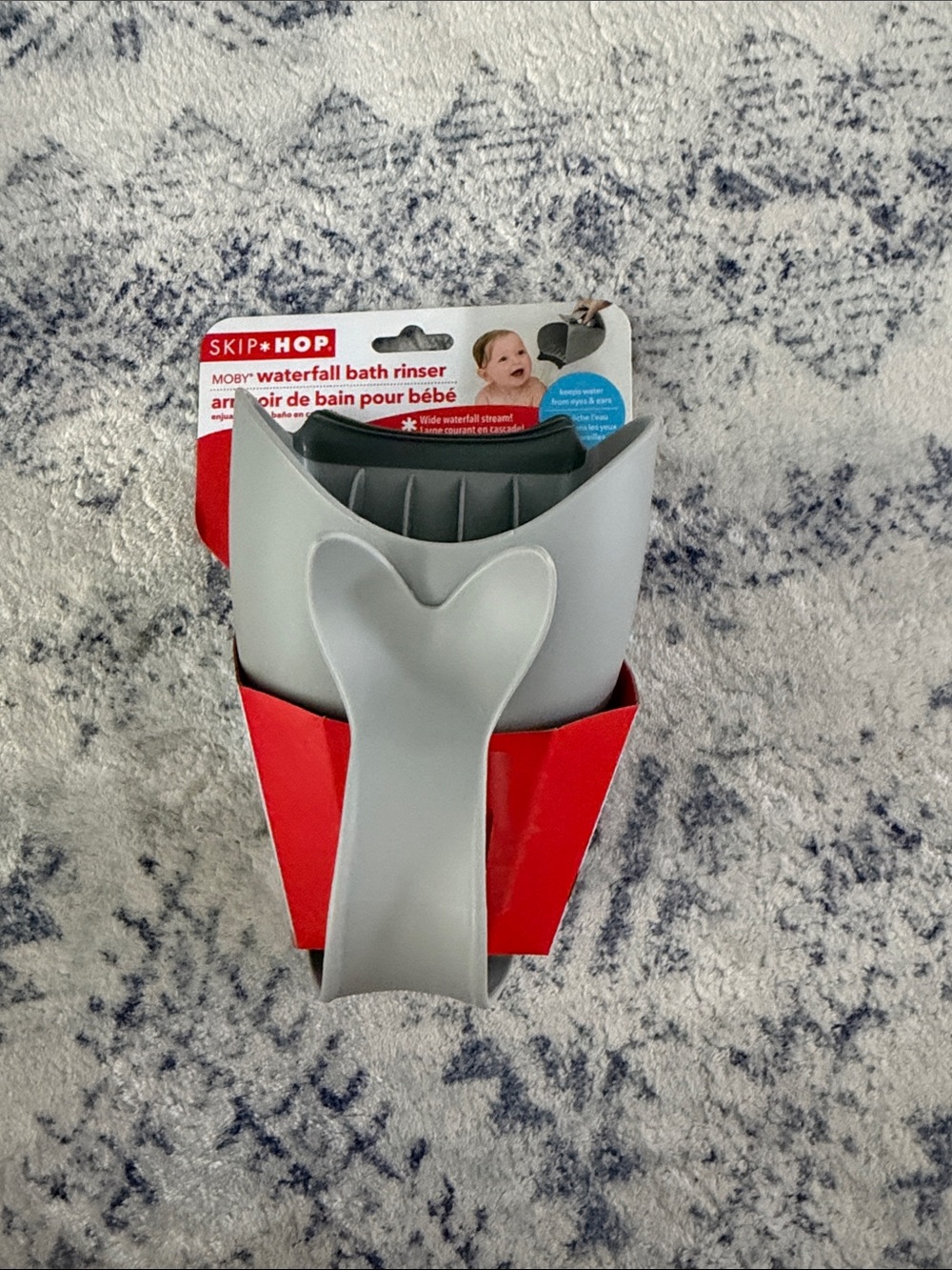 Skip Hop Gray & Red Waterfall Bath Rinser for Kids